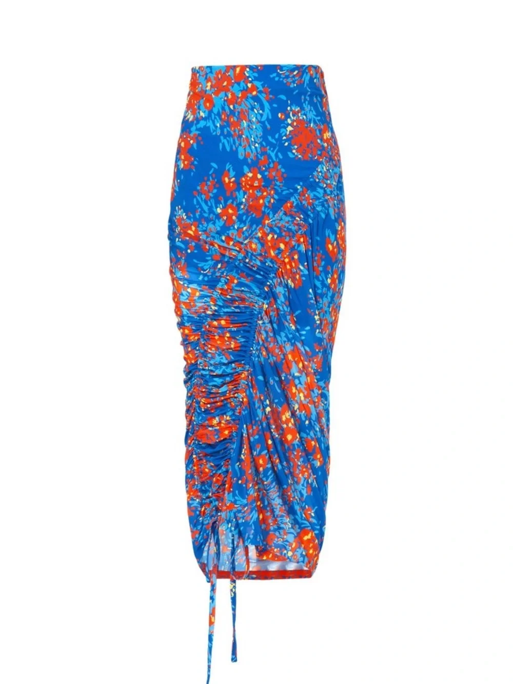 ATLEIN Blue Floral Midi Skirt Size 14